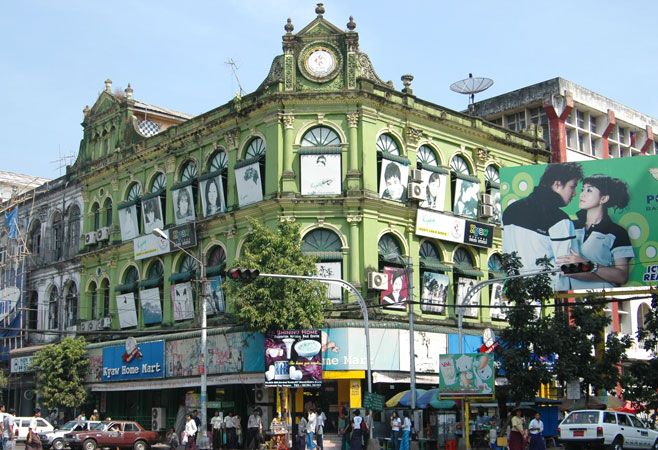 Yangon arquitectura colonial