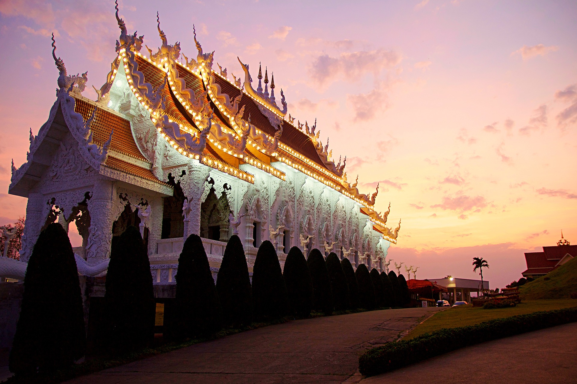 luna de miel en Tailandia templo