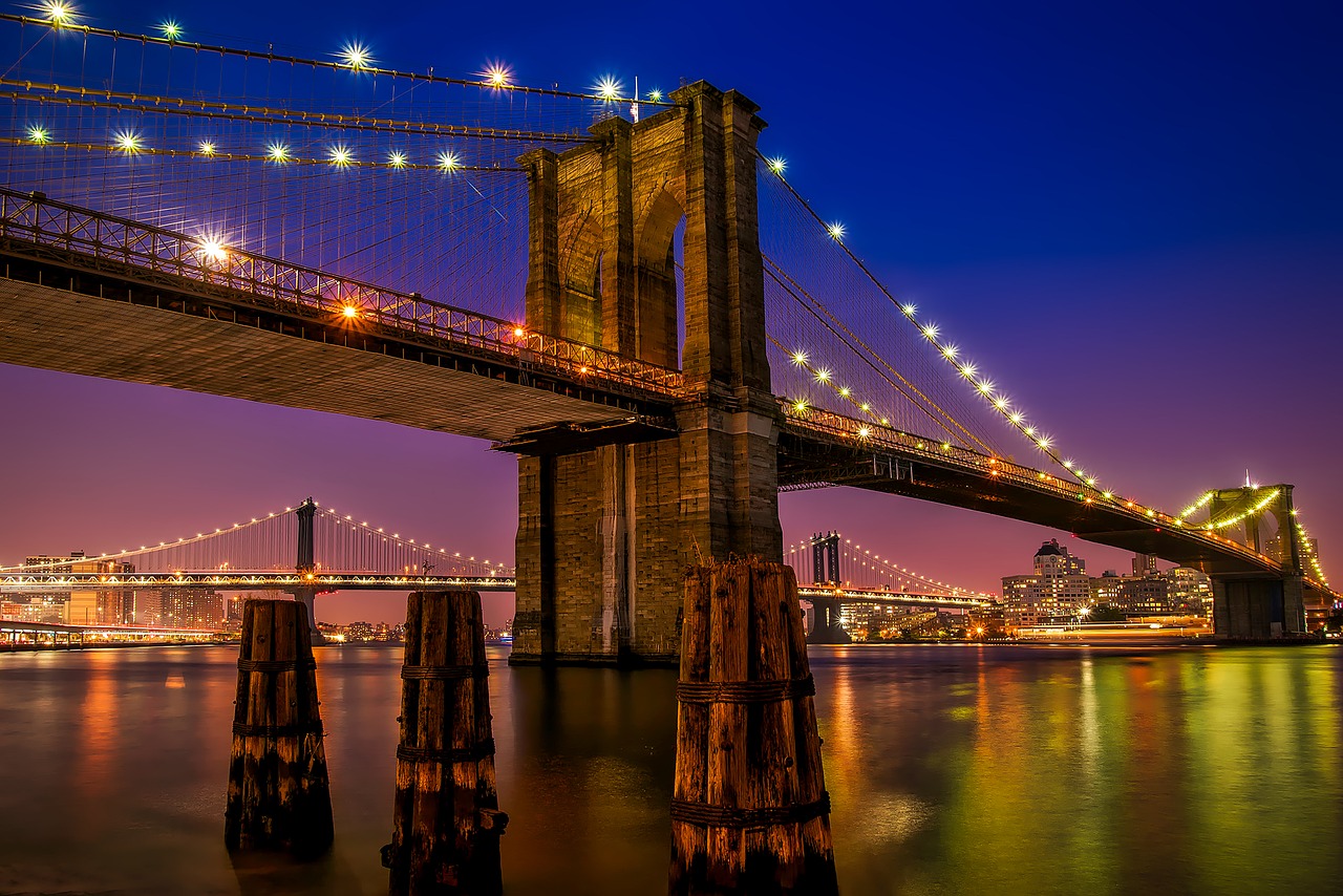 Puente de Brooklyn noche